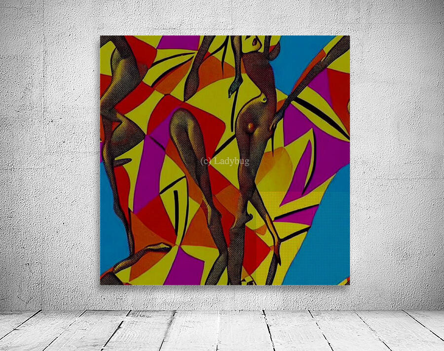 Abstract Bold Colors Wall Preview