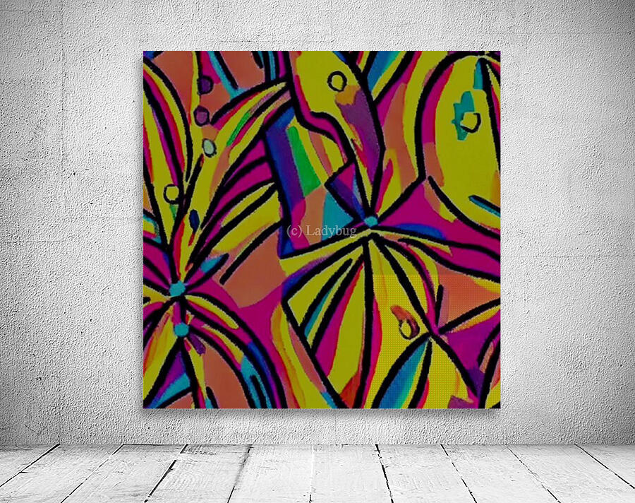 Tropical Abstract Wall Preview