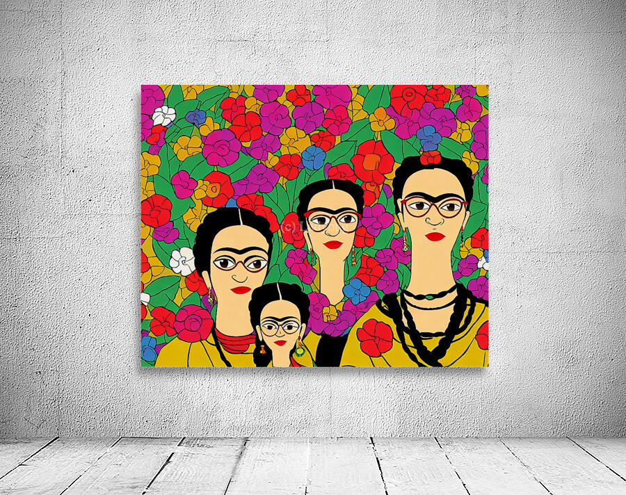 Frida Inspired Drawing Wall Preview
