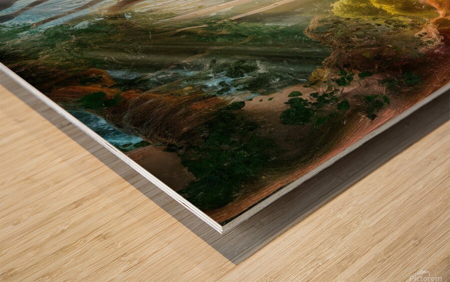 A mesmerizing and captivating 3d  Wood print