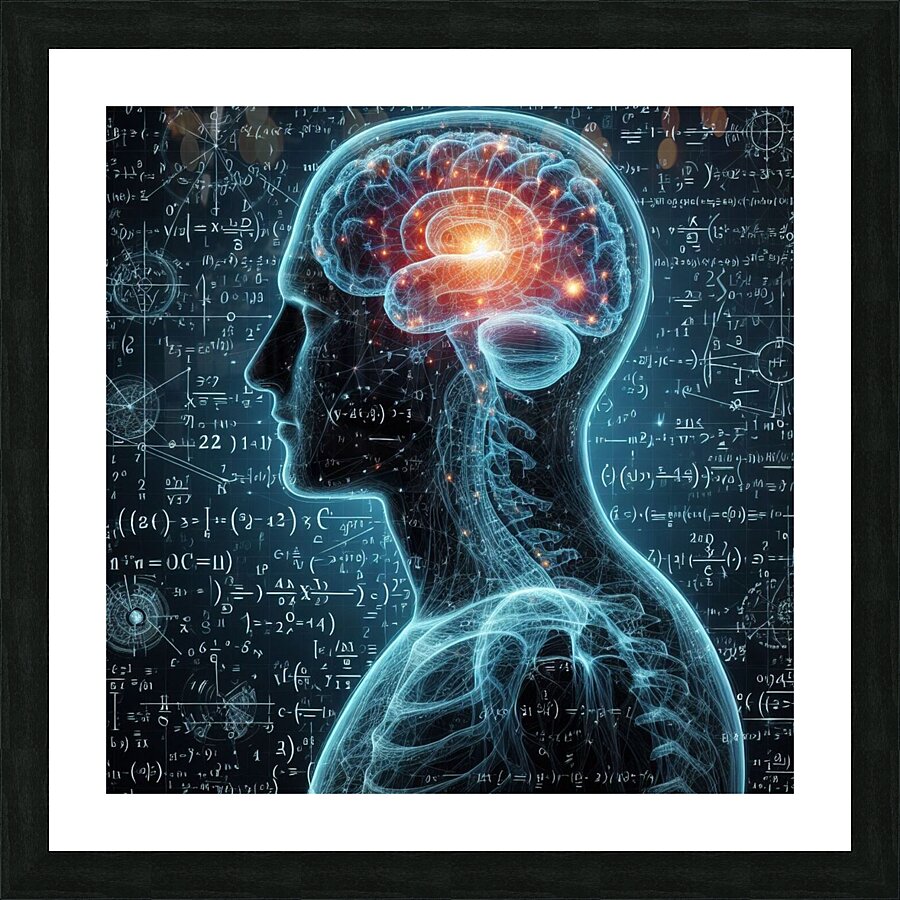 brain human body mind intelligence Picture Frame print