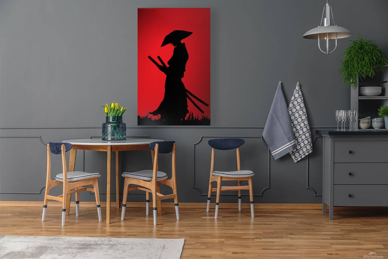 Samurai black dark red Reproduction