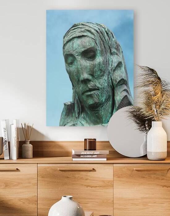 statue of st cuthbert holy island by Loissa90