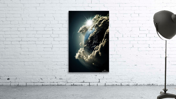 World earth galaxy dark cloud Wall Preview