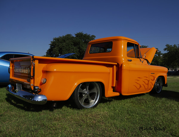 Orange Chevy Truck Digital Download