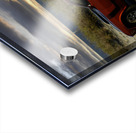 Red Mustang w Black Stripe Rear View Impression Acrylique