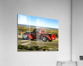 Red Cruisin  Truck Acrylic Print