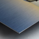 Red and White Classic Car on the Beach Impression metal