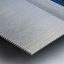 Royal Blue Classic Car on the Beach Impression metal