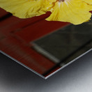 Junkyard Hibiscus Metal print