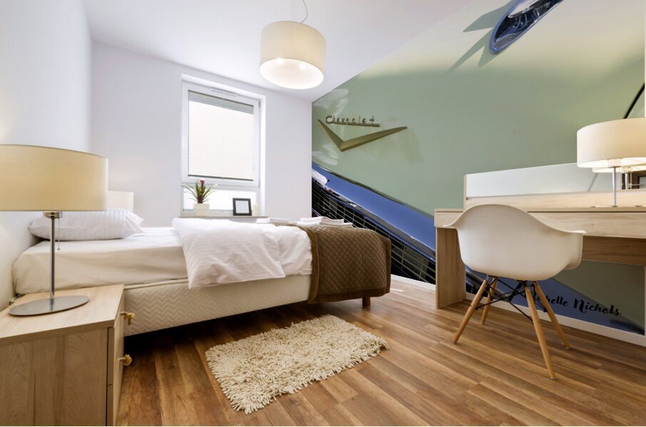 Yellow Chevy Mural print