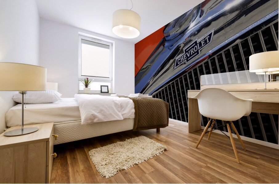  31 Chevy 4 Door Sedan Emblem Mural print