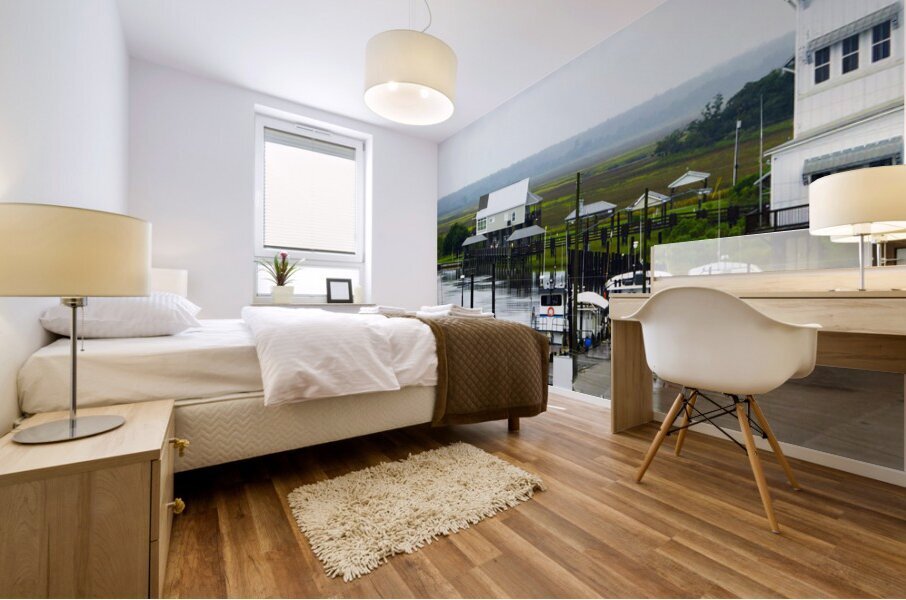 Old Saloon on the Water Mural print