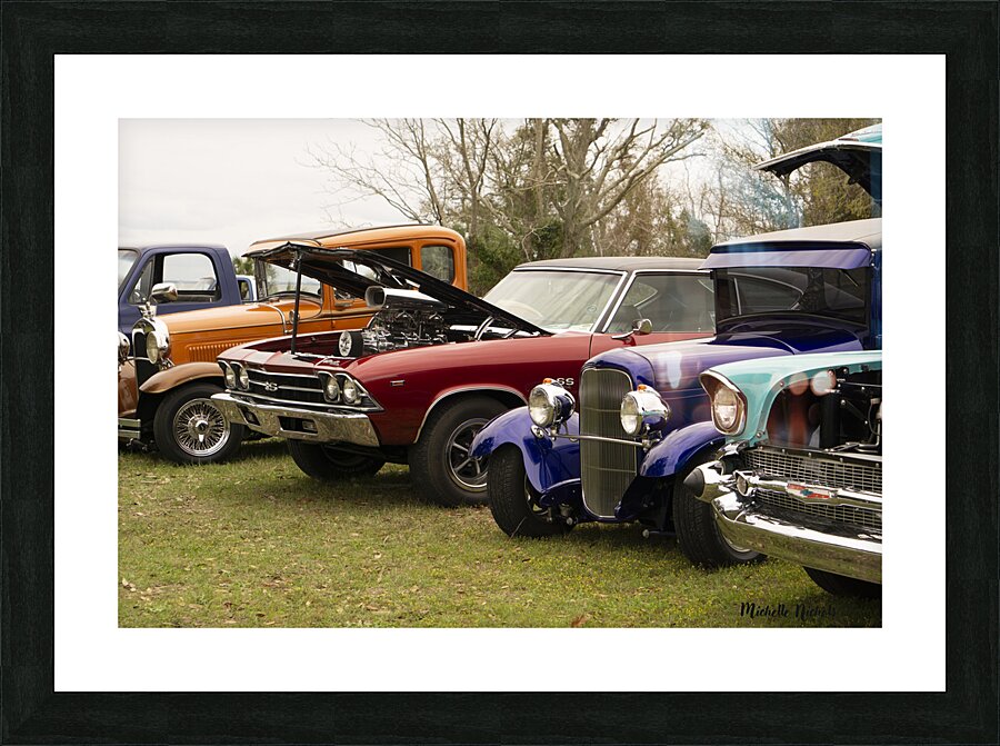 Long Beach Antique Cars Picture Frame print