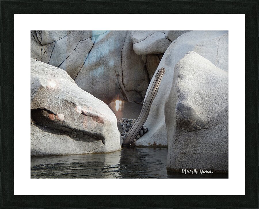 Bolders on the Yuba Impression et Cadre photo