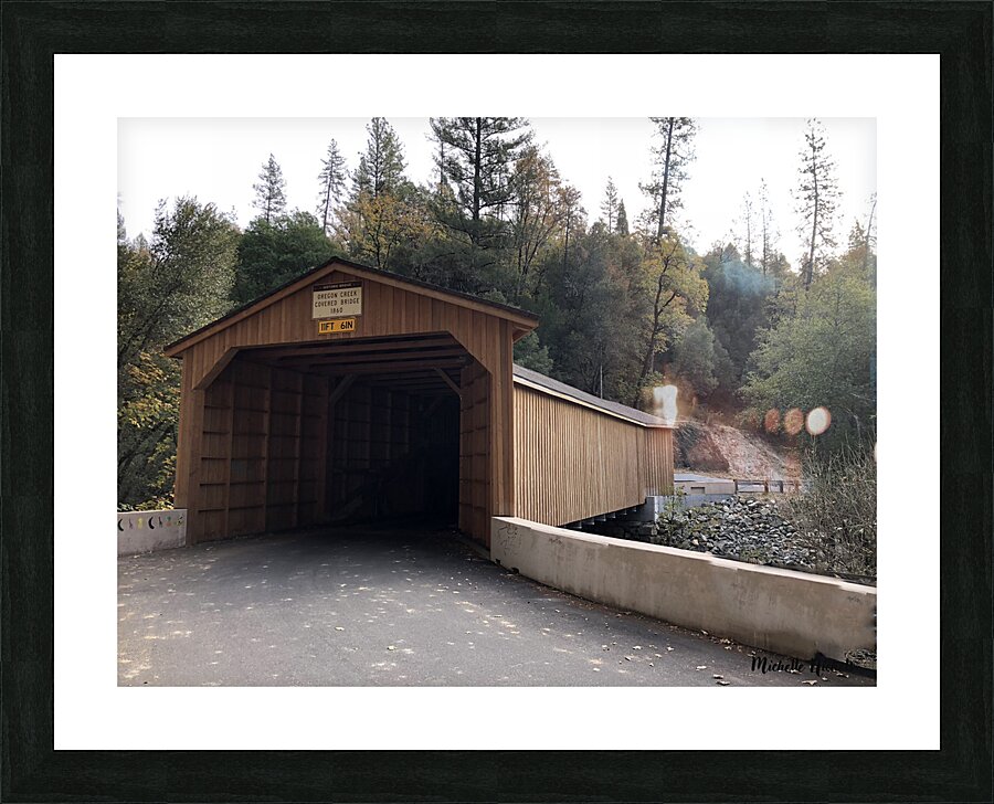 Covered Bridge Picture Frame print