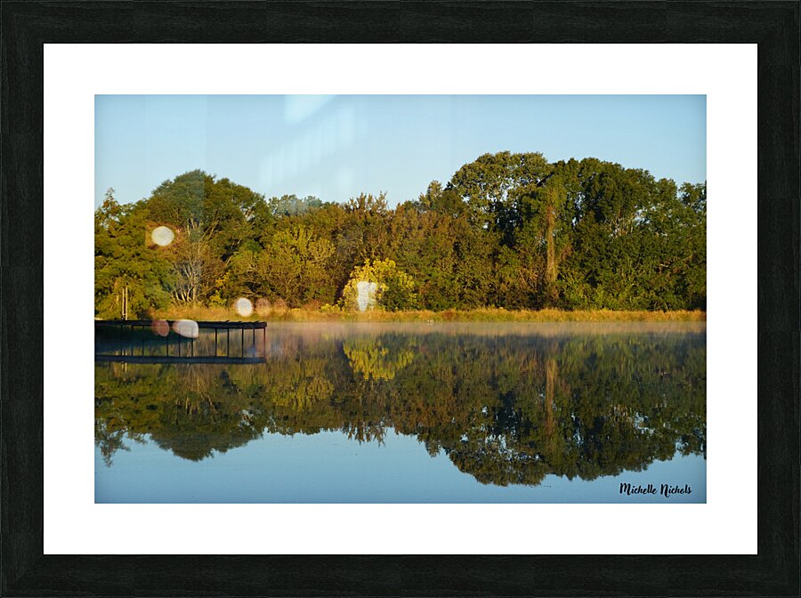 Early Pond Reflection Picture Frame print