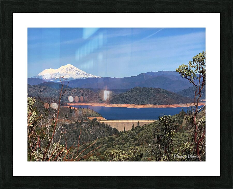 Shasta Lake Picture Frame print