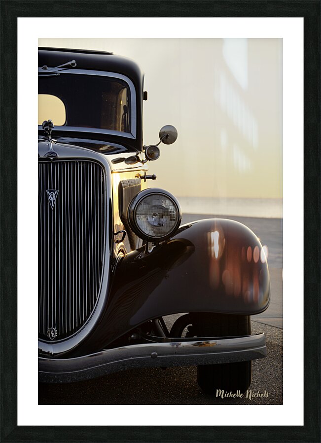 1934 Ford On The Beach Picture Frame print