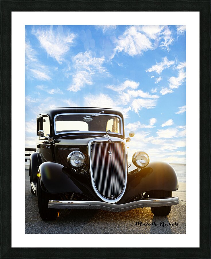 1934 Ford At Sunrise Impression et Cadre photo