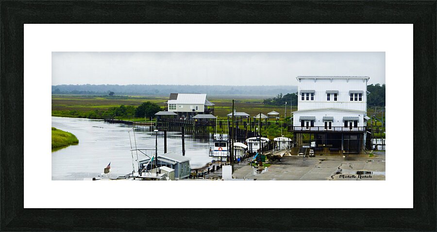 Old Saloon on the Water Picture Frame print
