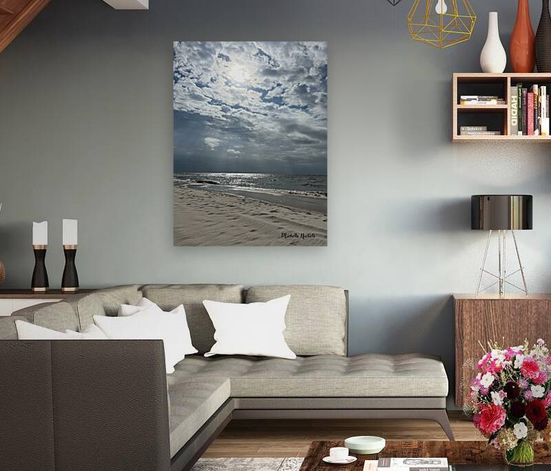 Moonrise Over Long Beach MS Reproduction