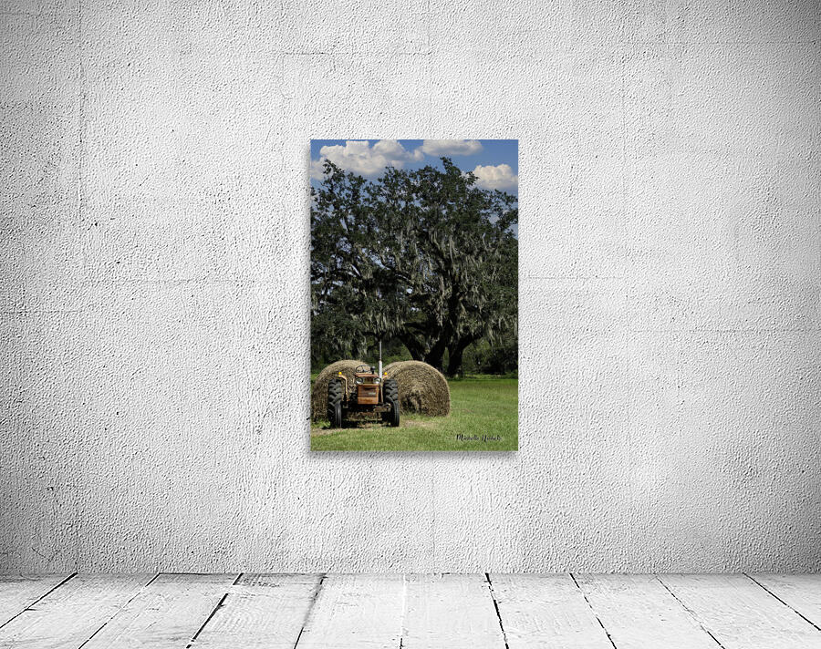 Tractor By The Hay Wall Preview