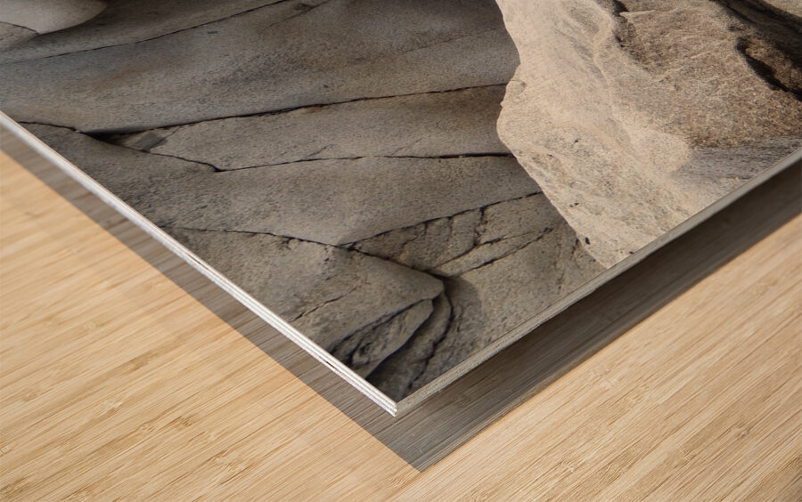 Bolders on the Yuba Impression sur bois