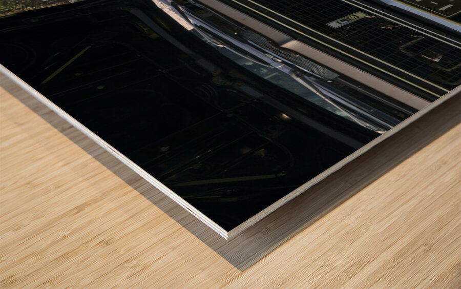 Car Show Camaros Wood print