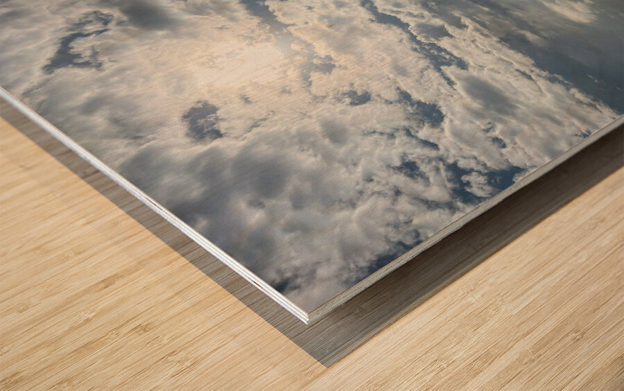 Moonrise Over Long Beach MS Wood print