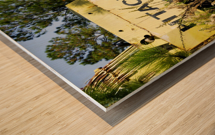 Aluminum Mound Impression sur bois