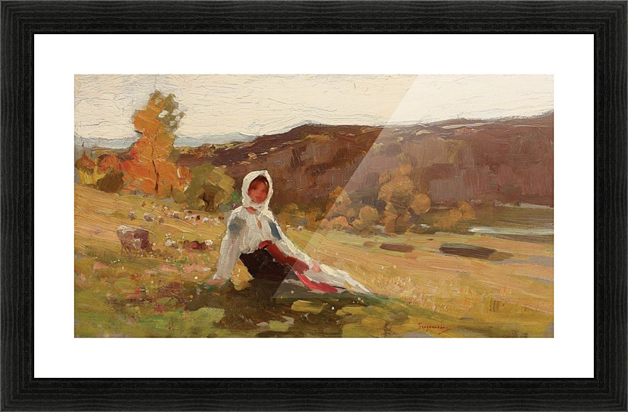 The shepherdess Picture Frame print