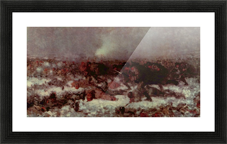 The attack in Smardan Picture Frame print