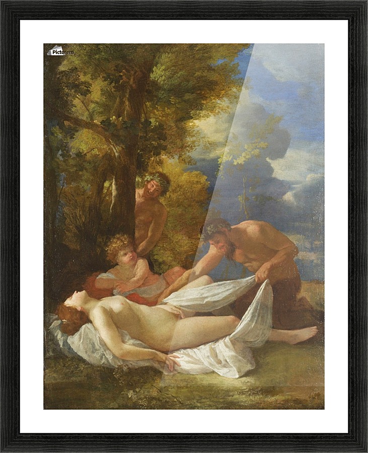 Nymph with Satyrs Picture Frame print