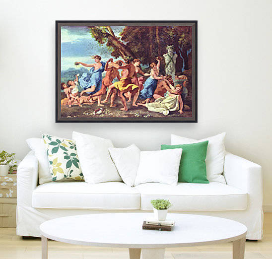 A Bacchanalian Revel before a Term by Nicolas Poussin