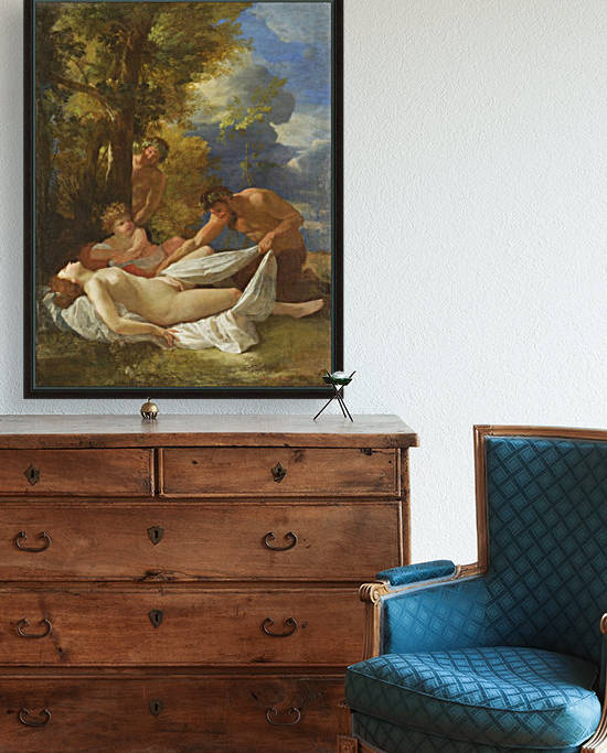Nymph with Satyrs by Nicolas Poussin