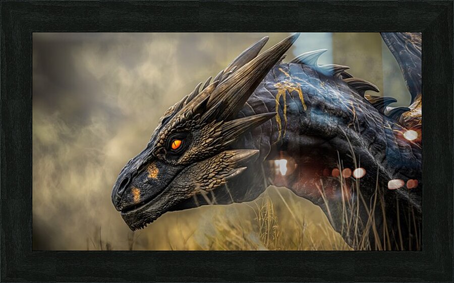 Amber Gaze Picture Frame print