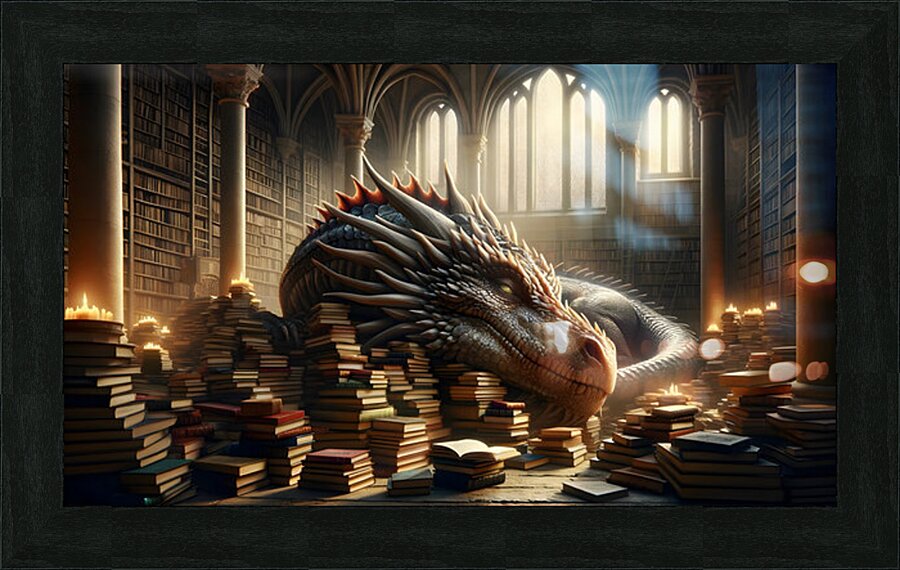 Guardian of the Tomes Picture Frame print