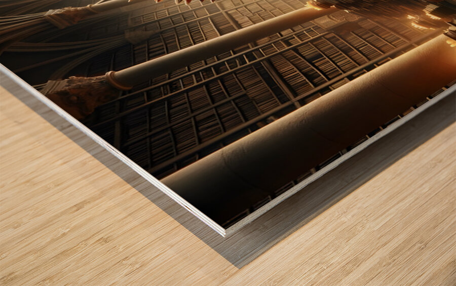 Guardian of the Tomes Wood print