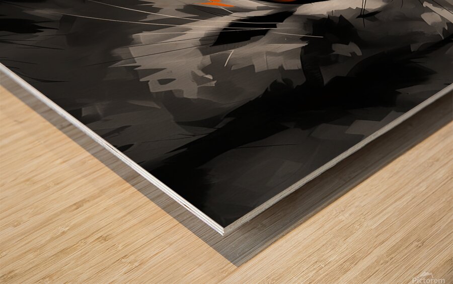 Intense Close Up Of A Fierce Lion s Face Wood print