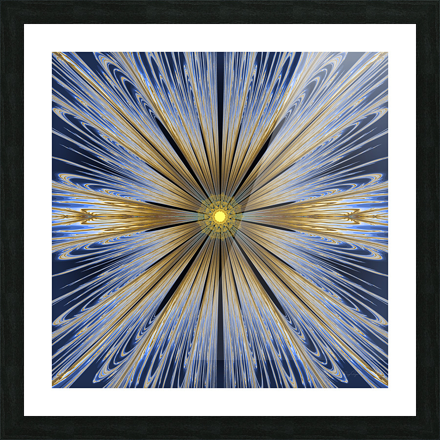 Star  Rays  Lace 2 Picture Frame print