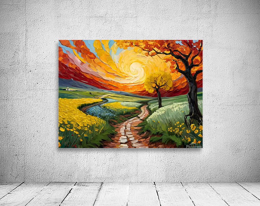 The path between the trees Wall Preview