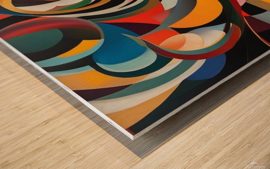 Abstract painting Wood print