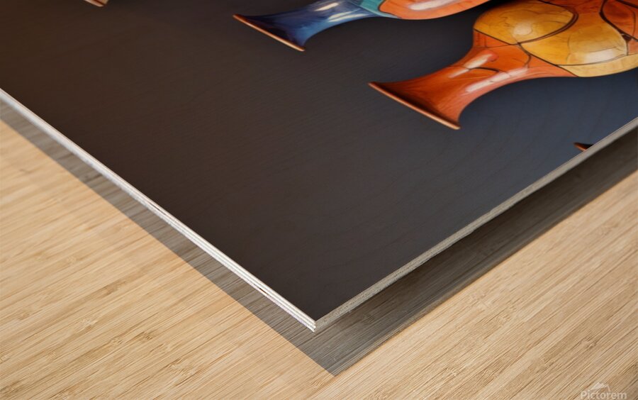 Decorated pottery 4 Wood print