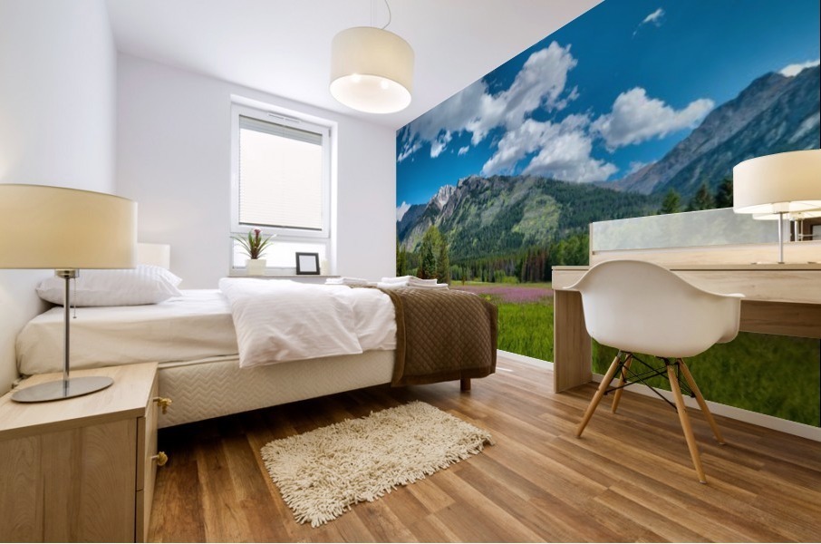 Alberta Wildflower Meadow Mural print
