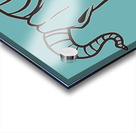 Goat skull head black Acrylic print