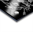 Wolf hand drawing illustration white Acrylic print