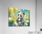 An animestyle digital illustration a baby panda 8 Acrylic Print