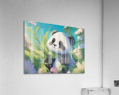 An animestyle digital illustration a baby panda 11 Acrylic Print