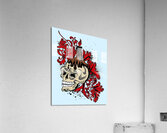 Flowering skull Acrylic Print